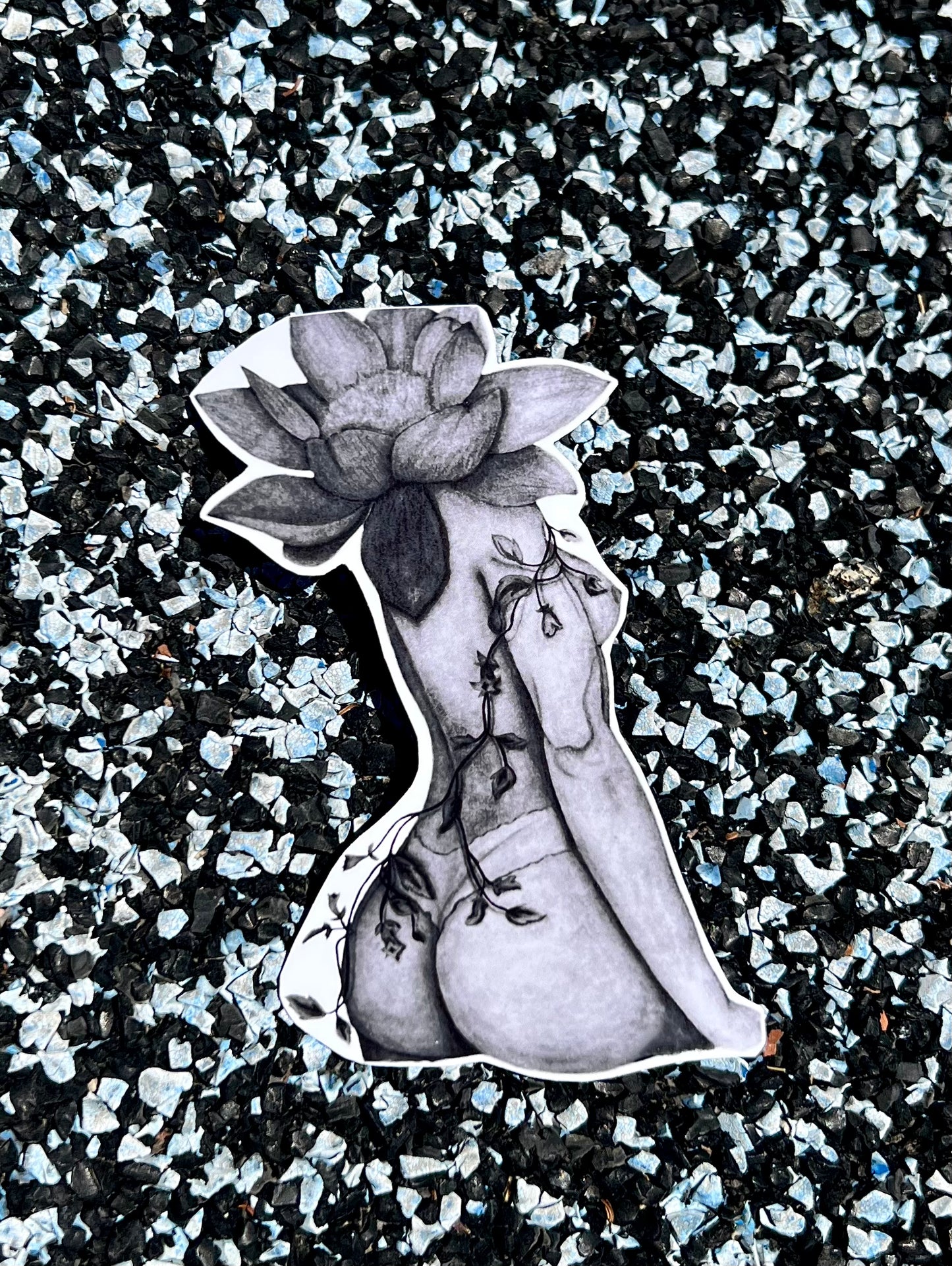 Black Lotus Bomb Sticker