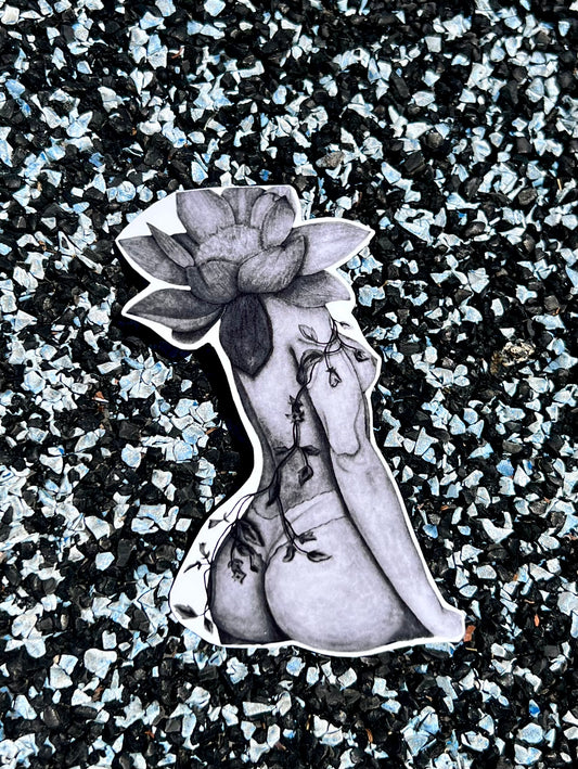 Black Lotus Bomb Sticker