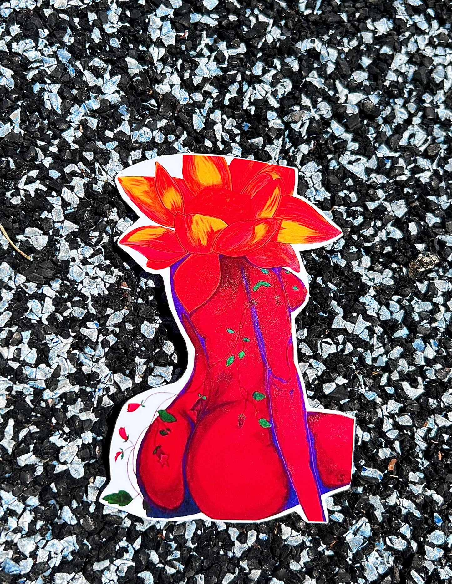 Colorful Lotus Bomb Sticker