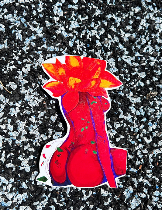 Colorful Lotus Bomb Sticker