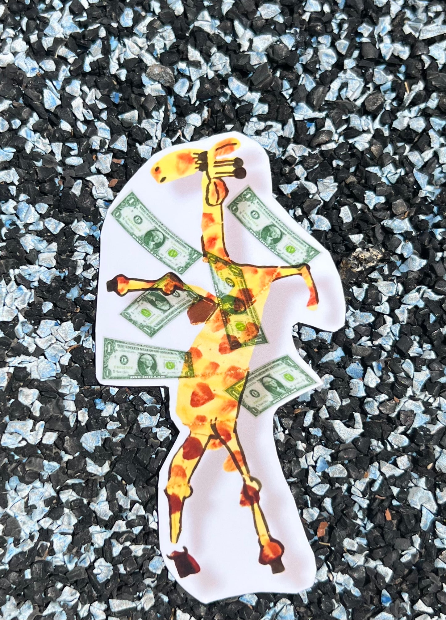 Dancing Giraffe Sticker